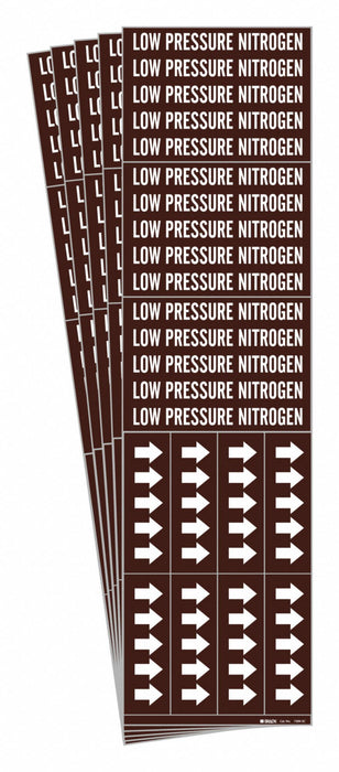 Pipe Marker Low Pressure Nitrogen PK5