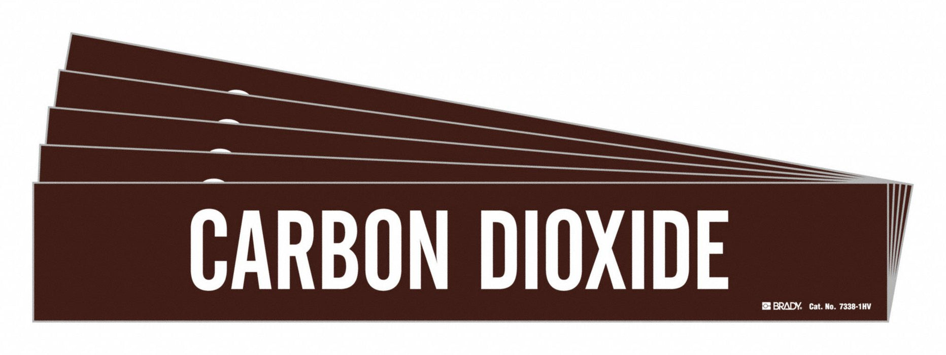 Pipe Marker White Carbon Dioxide PK5