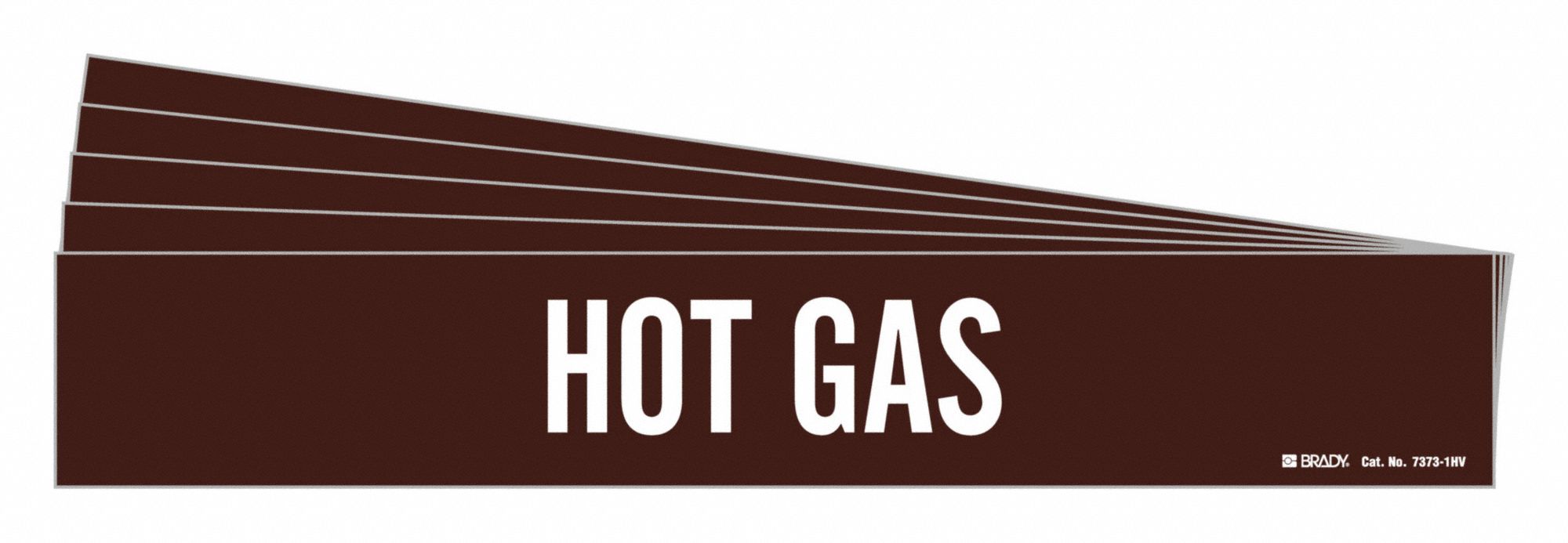 Pipe Marker Adhesive White Hot Gas PK5