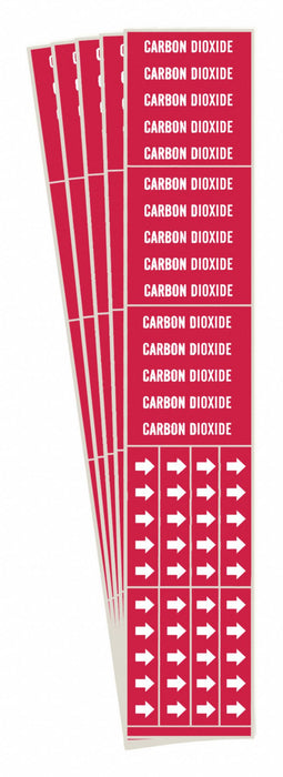 Pipe Marker White Carbon Dioxide PK5