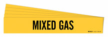 Pipe Marker Adhesive Black Mixed Gas PK5