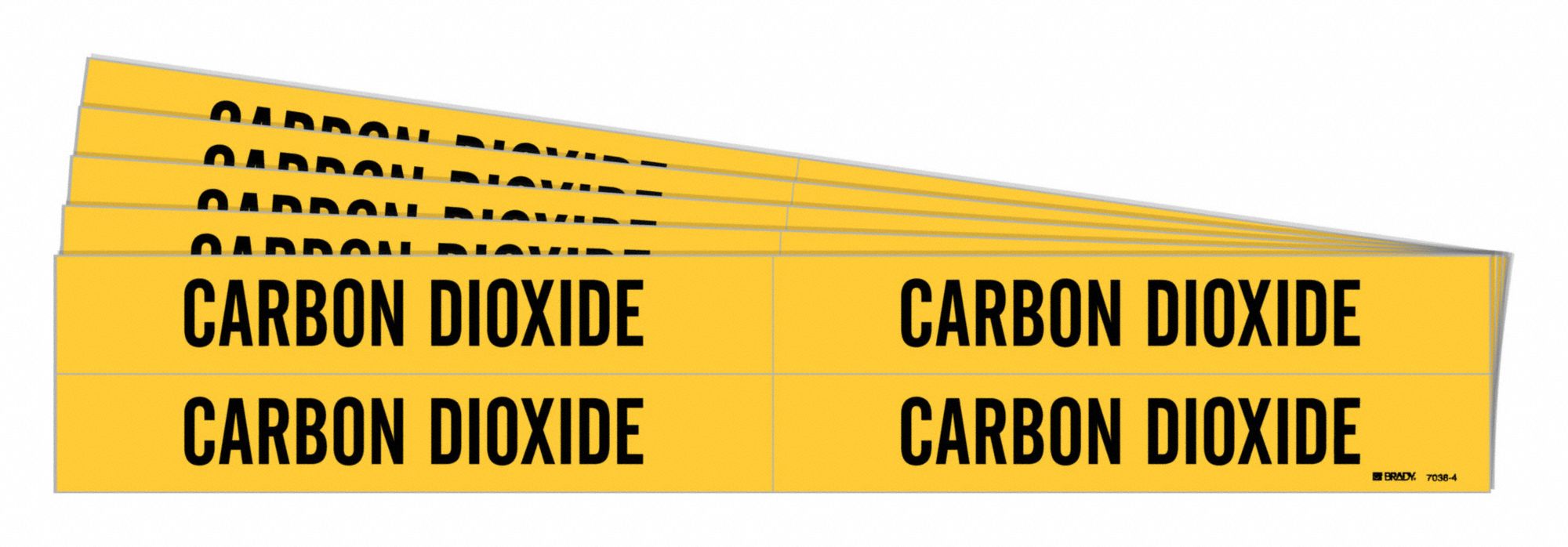Pipe Marker Black Carbon Dioxide PK5
