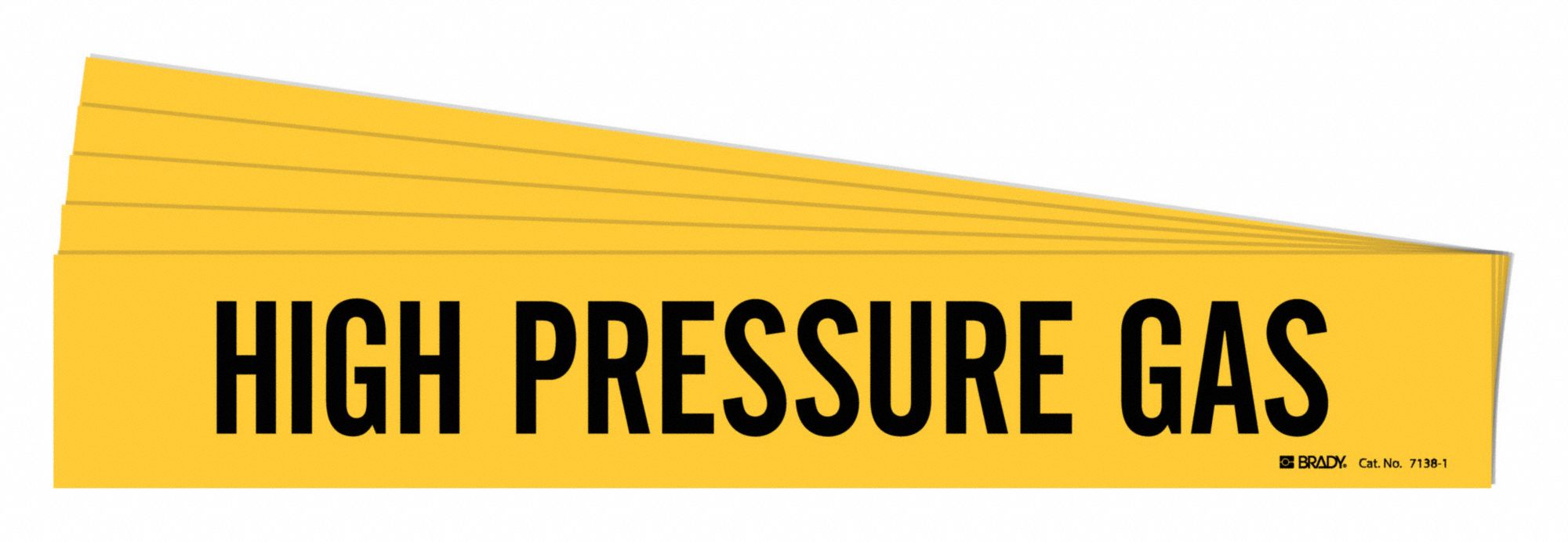 Pipe Marker Black High Pressure Gas PK5