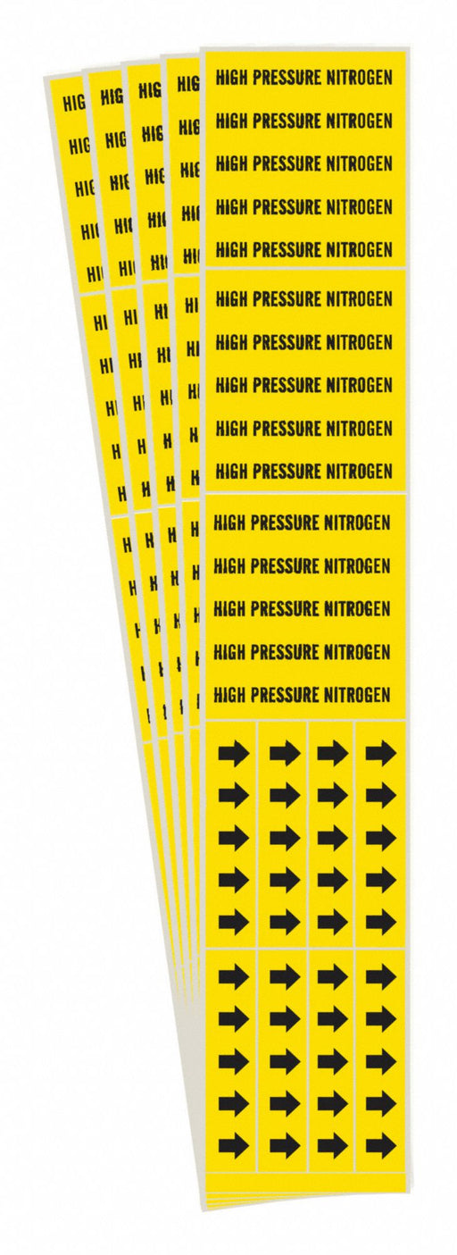 Pipe Marker High Pressure Nitrogen PK5