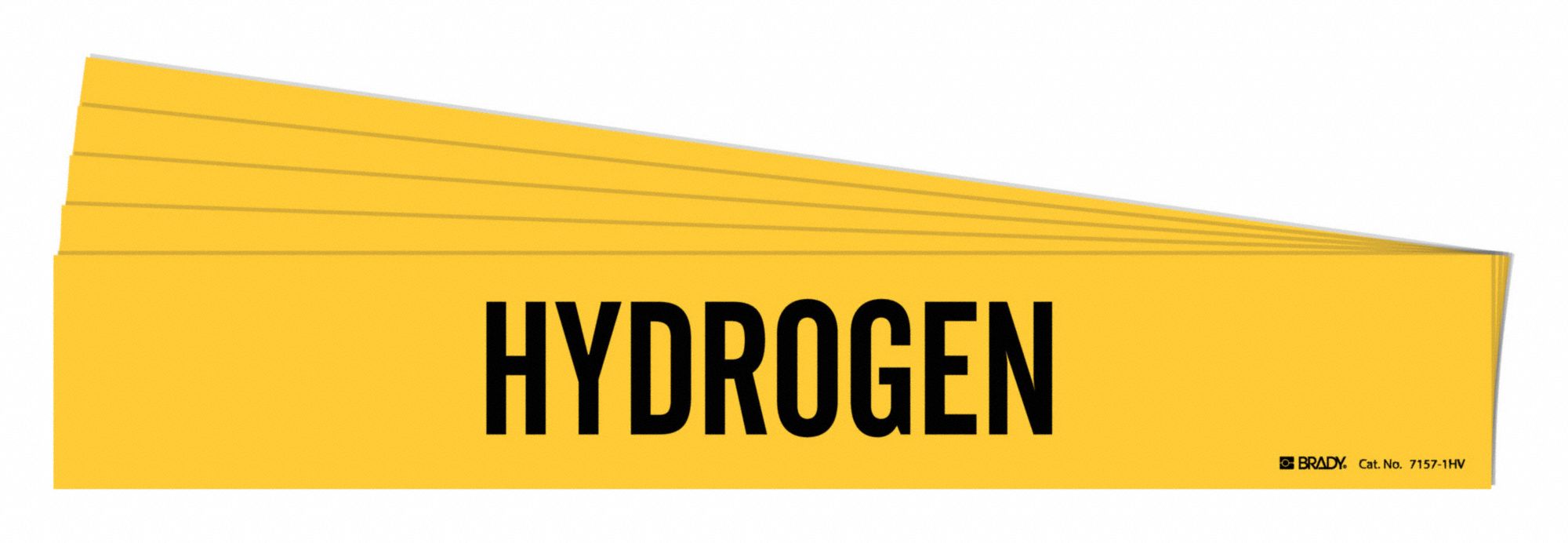 Pipe Marker Adhesive Black Hydrogen PK5