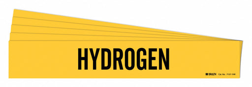 Pipe Marker Adhesive Black Hydrogen PK5