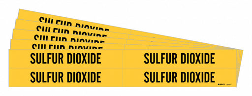 Pipe Marker Black Sulfur Dioxide PK5