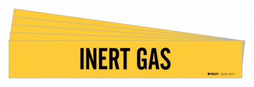 Pipe Marker Adhesive Black Inert Gas PK5
