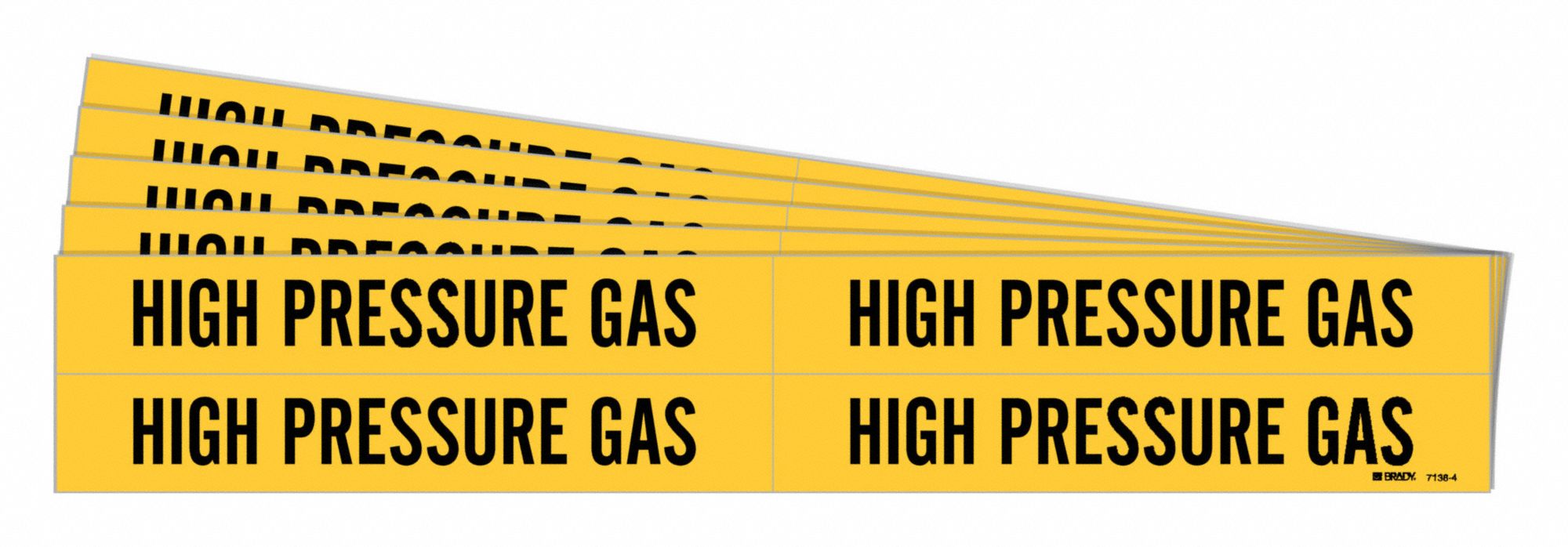 Pipe Marker Black High Pressure Gas PK5