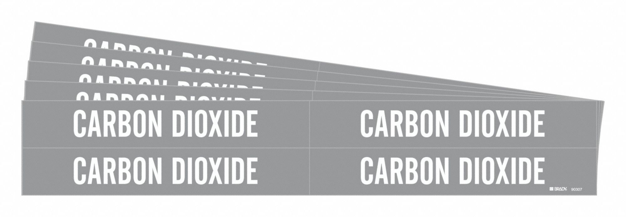 Pipe Marker White Carbon Dioxide PK5