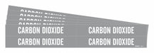 Pipe Marker White Carbon Dioxide PK5