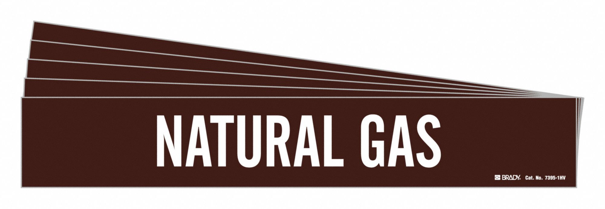 Pipe Marker White Natural Gas PK5