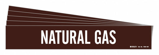 Pipe Marker White Natural Gas PK5