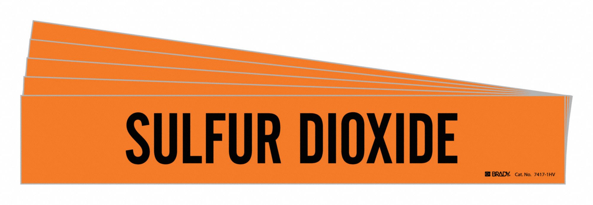 Pipe Marker Black Sulfur Dioxide PK5