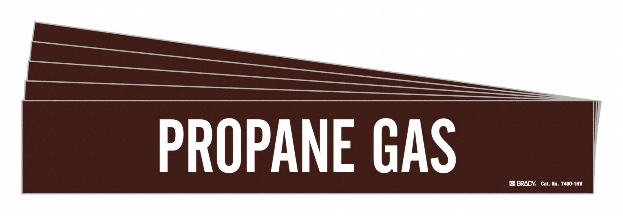 Pipe Marker White Propane Gas PK5