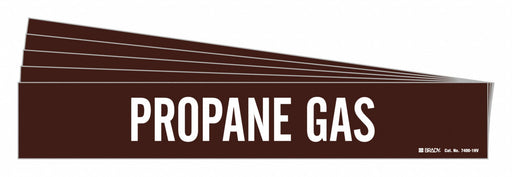 Pipe Marker White Propane Gas PK5
