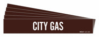 Pipe Marker Adhesive White City Gas PK5