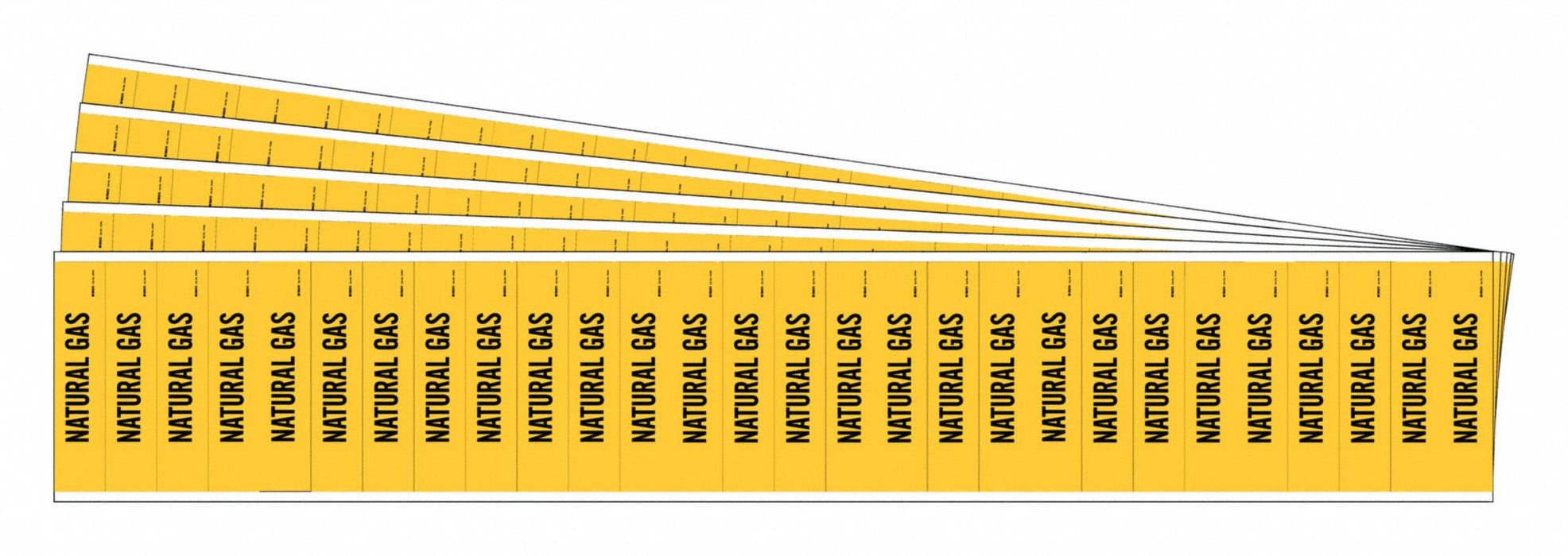 Pipe Marker Black Natural Gas PK5