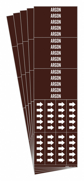 Pipe Marker Adhesive White Argon PK5