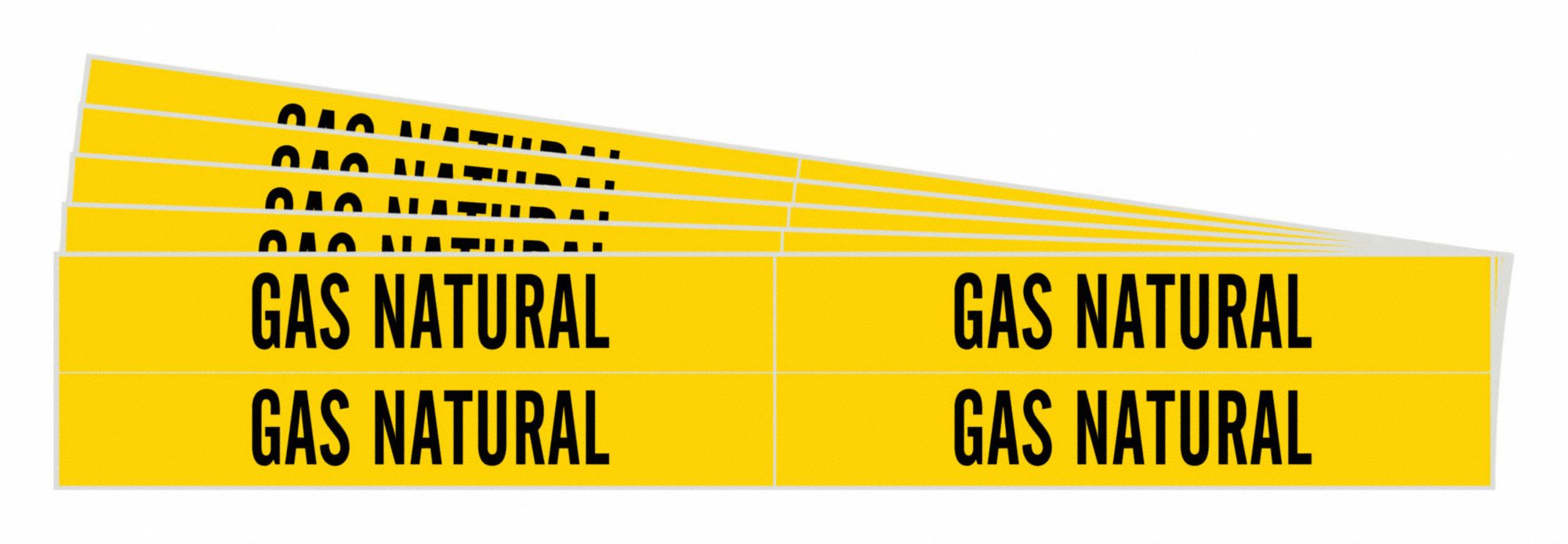 Pipe Marker Black Gas Natural PK5