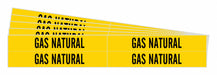 Pipe Marker Black Gas Natural PK5