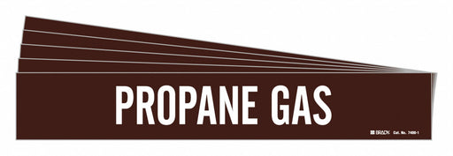 Pipe Marker White Propane Gas PK5