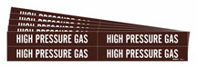 Pipe Marker White High Pressure Gas PK5