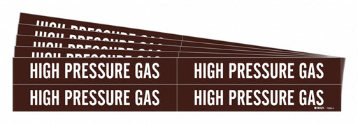 Pipe Marker White High Pressure Gas PK5
