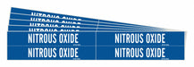 Pipe Marker White Nitrous Oxide PK5