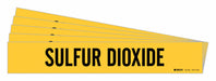 Pipe Marker Black Sulfur Dioxide PK5