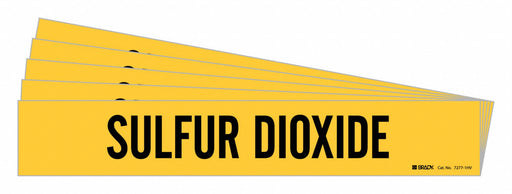 Pipe Marker Black Sulfur Dioxide PK5