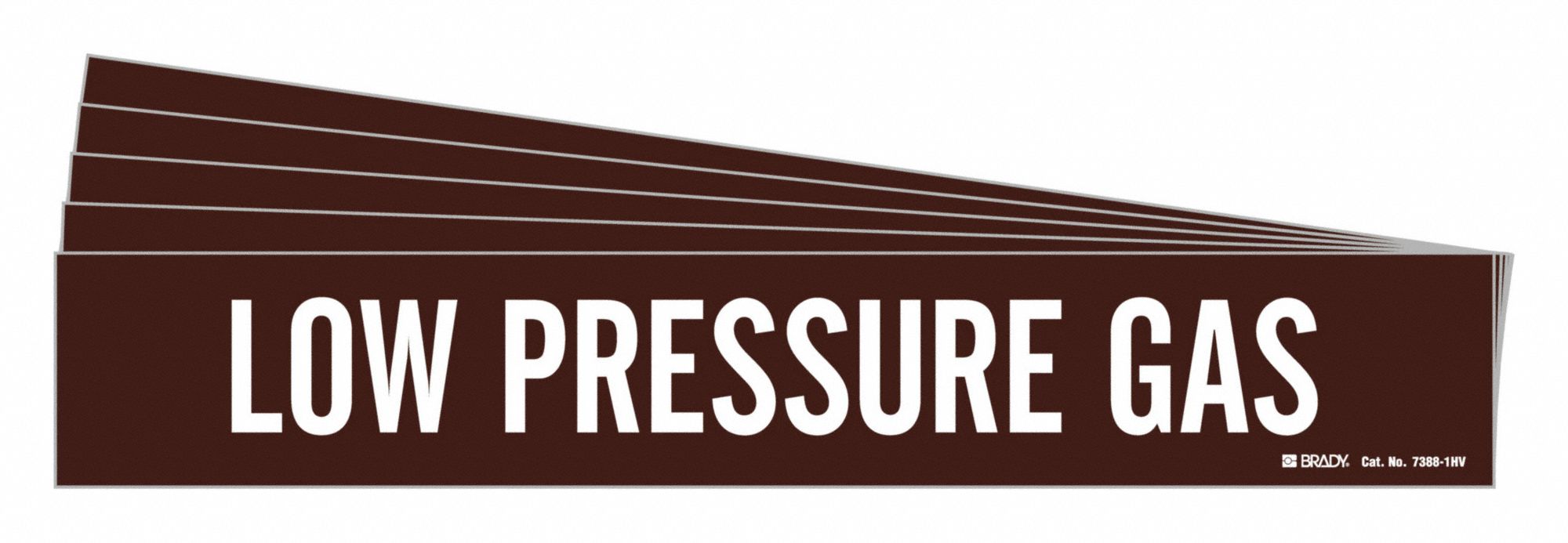 Pipe Marker White Low Pressure Gas PK5