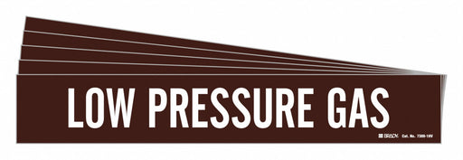 Pipe Marker White Low Pressure Gas PK5