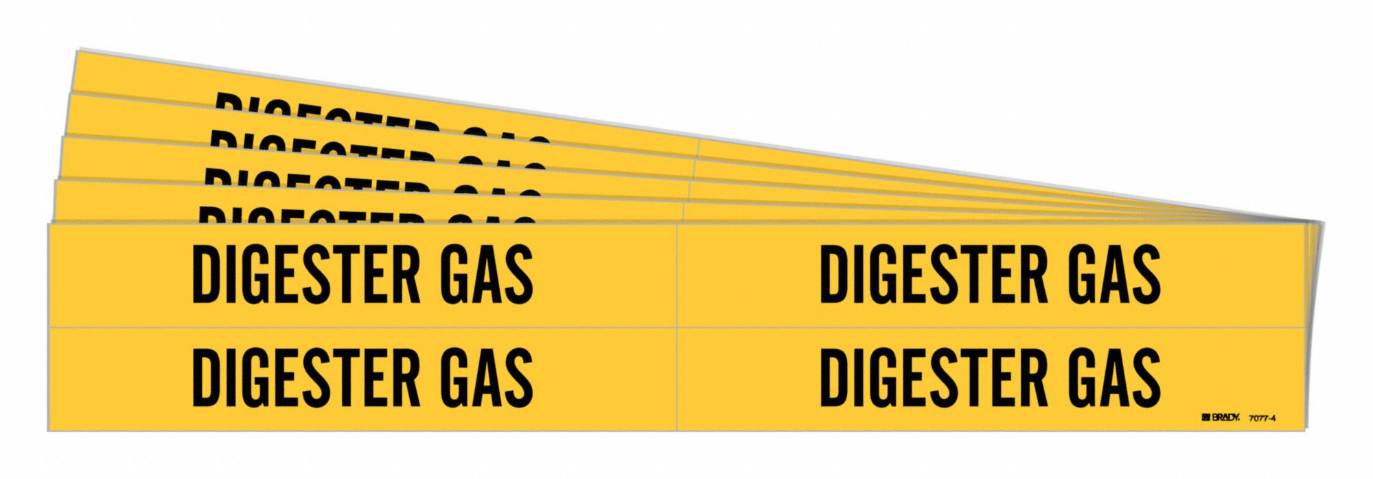 Pipe Marker Black Digester Gas PK5