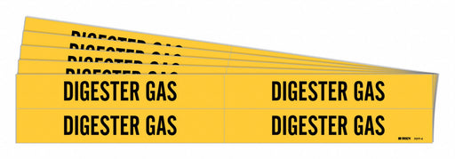 Pipe Marker Black Digester Gas PK5