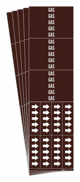 Pipe Marker Adhesive White Gas PK5