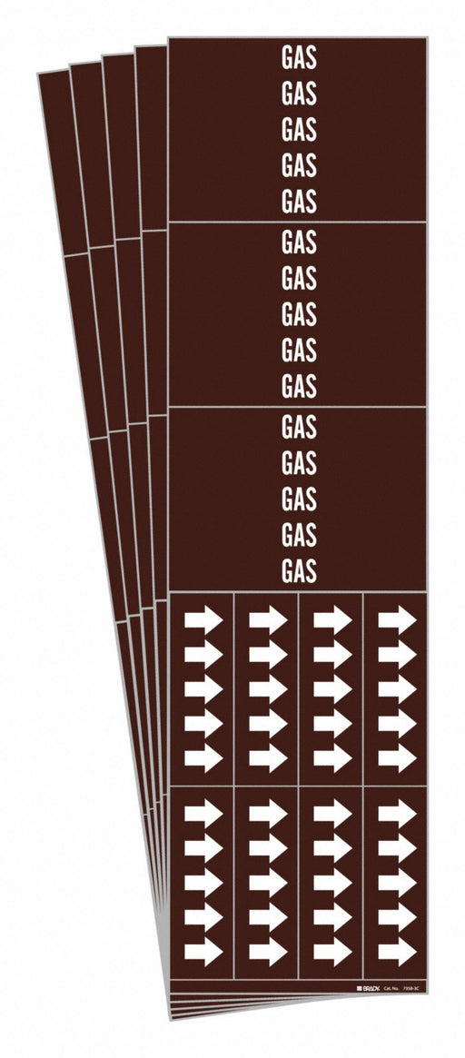 Pipe Marker Adhesive White Gas PK5