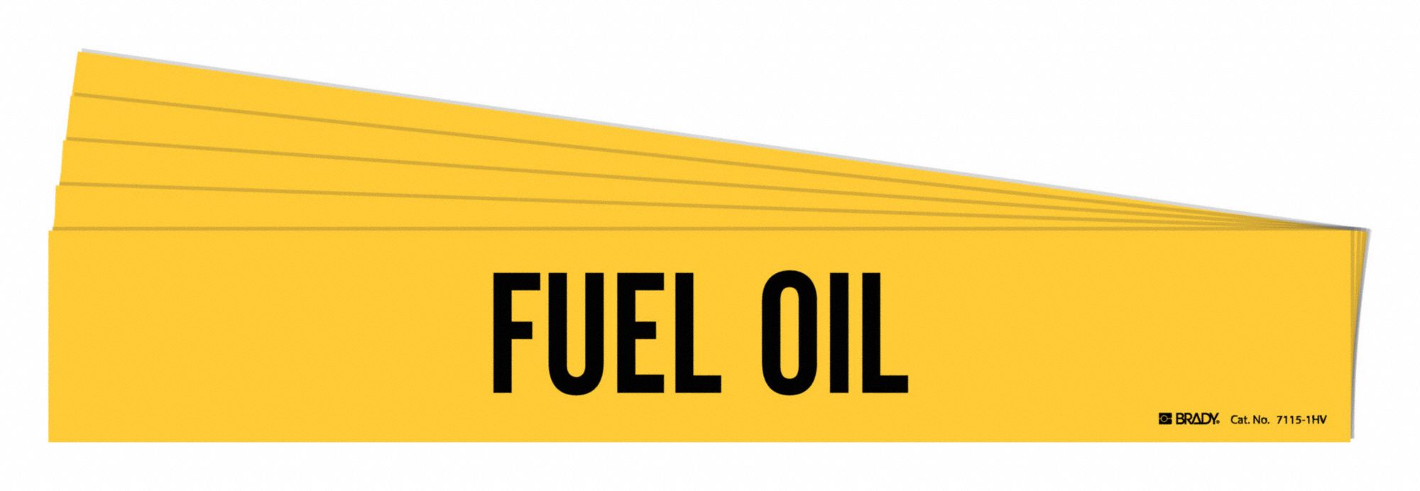 Pipe Marker Adhesive Black Fuel Oil PK5