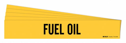 Pipe Marker Adhesive Black Fuel Oil PK5