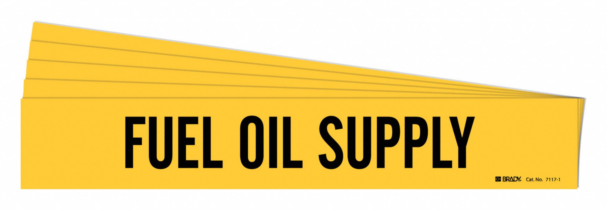 Pipe Marker Black Fuel Oil Supply PK5