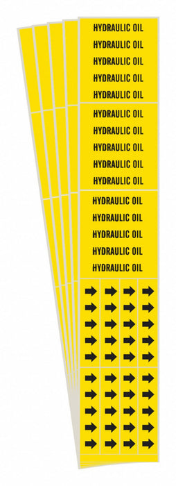 Pipe Marker Black Hydraulic Oil PK5