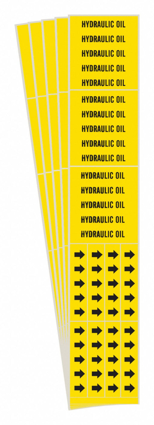 Pipe Marker Black Hydraulic Oil PK5