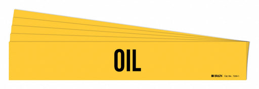 Pipe Marker Adhesive Black Oil PK5