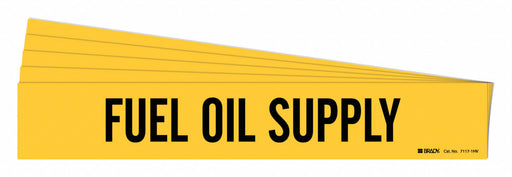 Pipe Marker Black Fuel Oil Supply PK5
