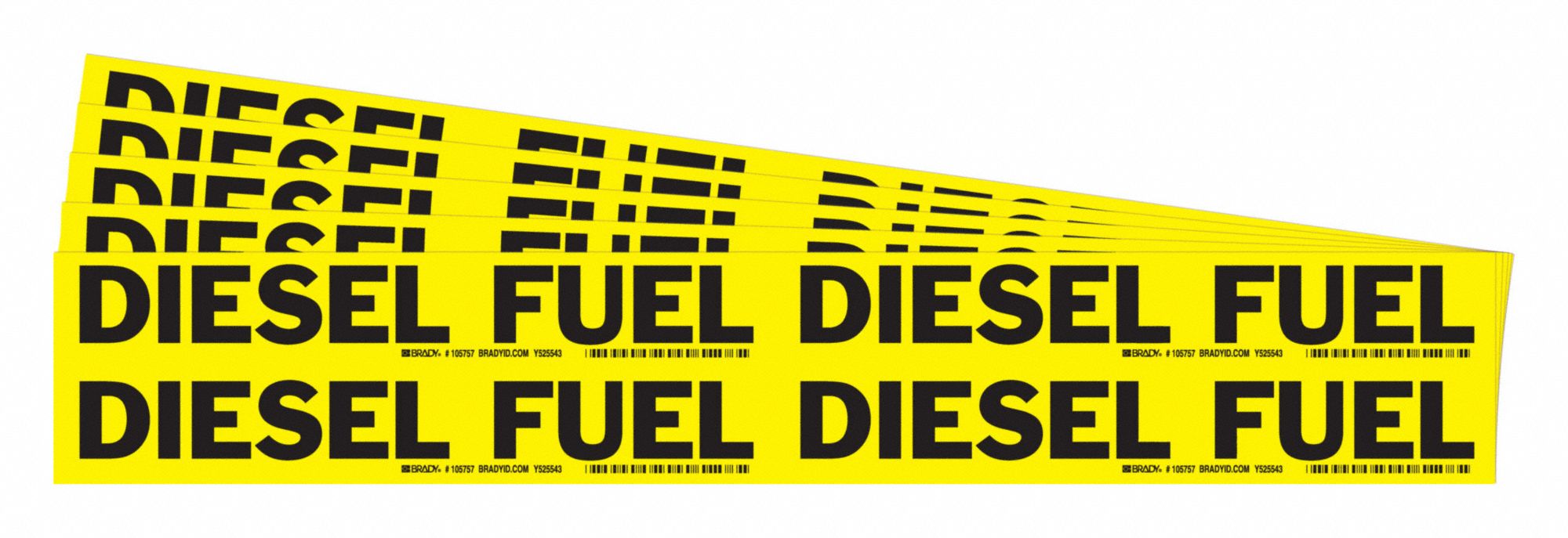 Pipe Marker Black Diesel Fuel PK5