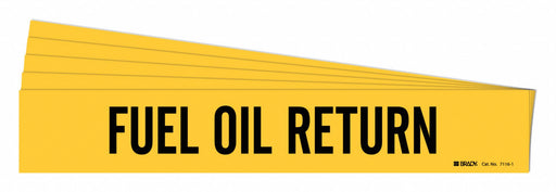 Pipe Marker Black Fuel Oil Return PK5