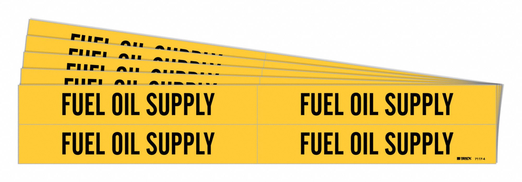 Pipe Marker Black Fuel Oil Supply PK5