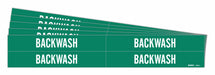 Pipe Marker Adhesive White Backwash PK5