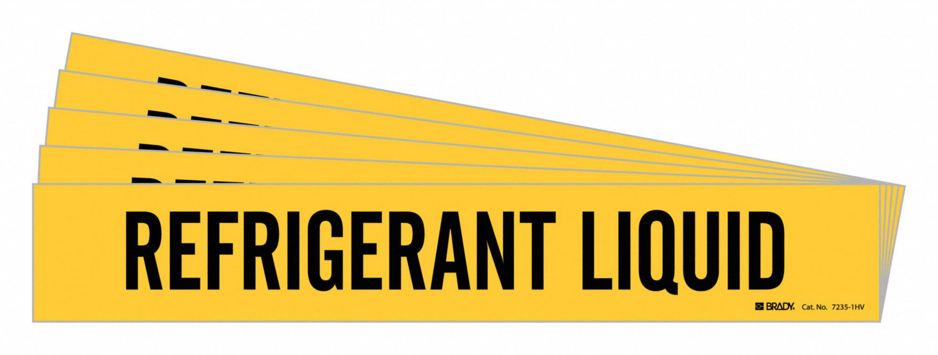 Pipe Marker Black Refrigerant Liquid PK5
