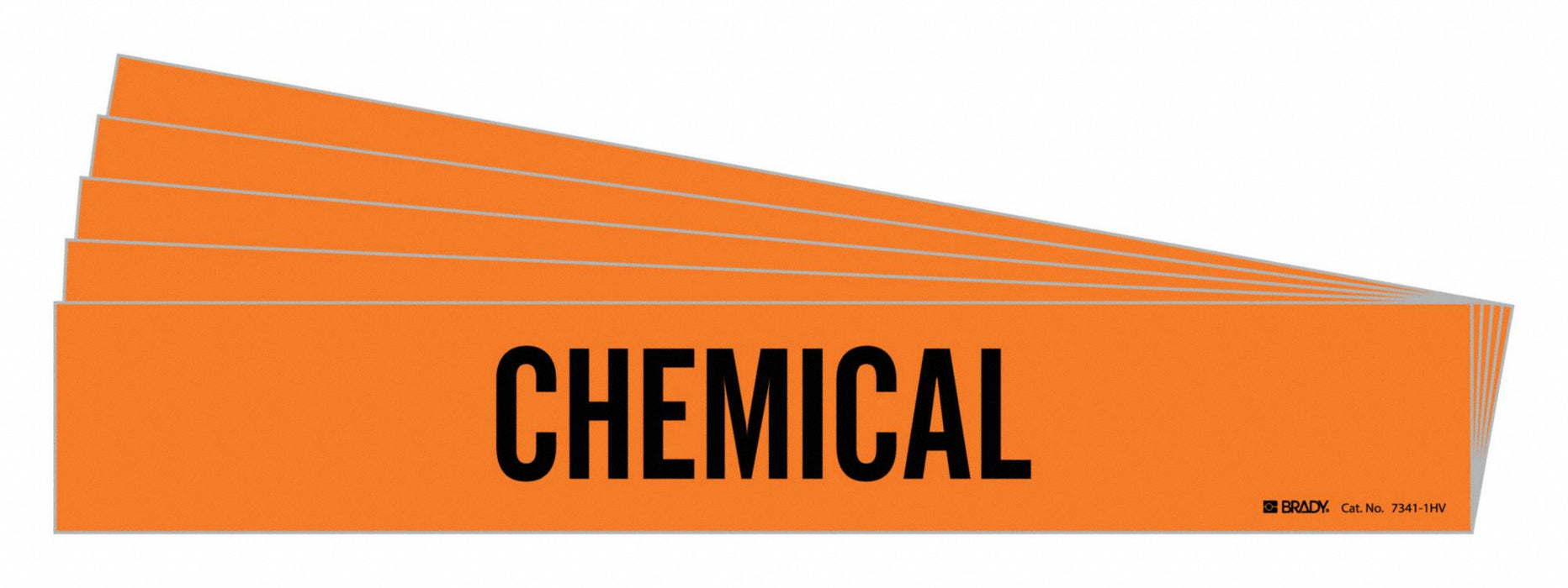 Pipe Marker Adhesive Black Chemical PK5